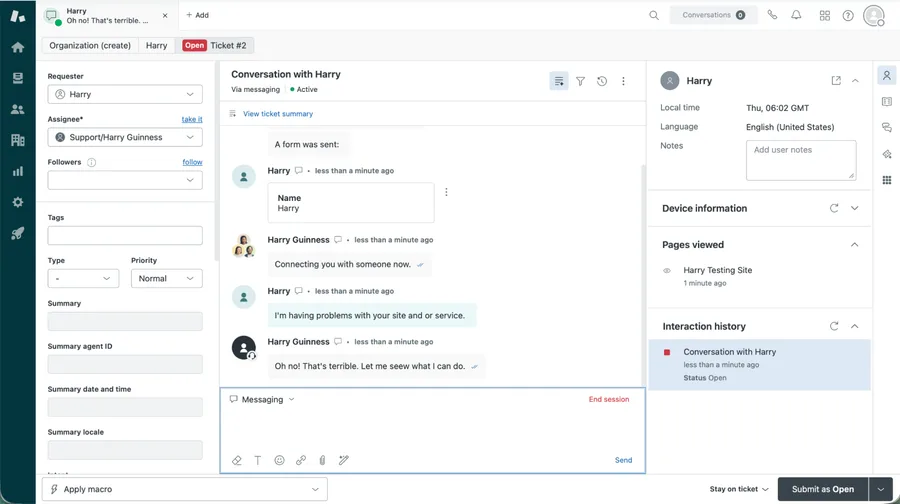 Customer support dispute ticket tracking and resolution protocol